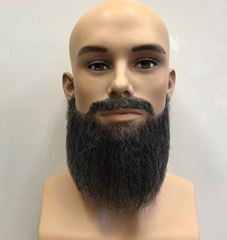 Beard extensions: beard and mustache combination