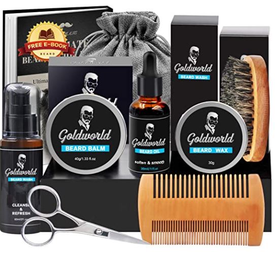 Beard grooming kit: goldworld beard grooming kit