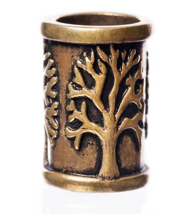 Beard rings: yggdrasil beard ring -bronze