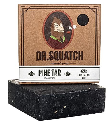 Beard soap: dr. Squatch pine tar soap