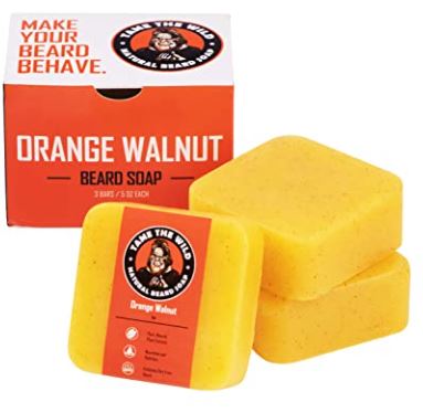 Beard soap: tame the wild orange walnut beard soap