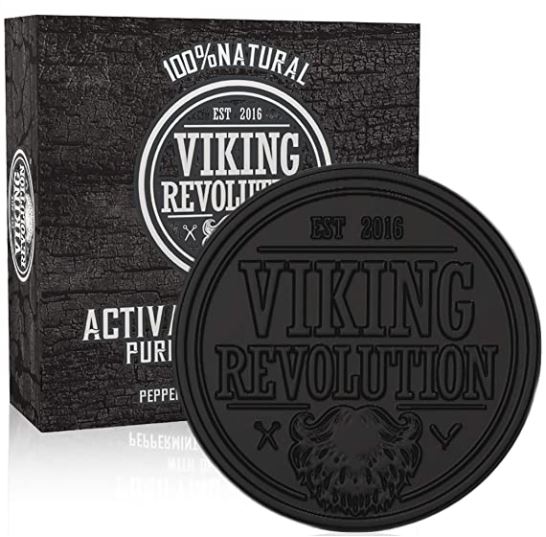Beard soap: viking revolution activated charcoal soap