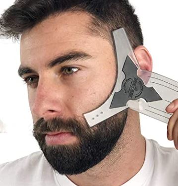 Beard shaping tool: anti-slip beard shaping tool