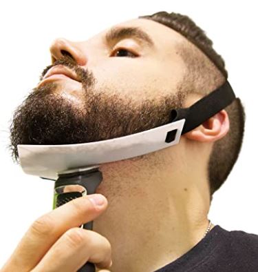 Beard shaping tool: the aberlite flexshaper neckline shaping tool