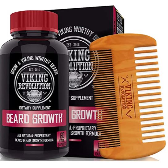 Beard growth supplement: viking revolution men’s beard growth vitamin supplement tablets