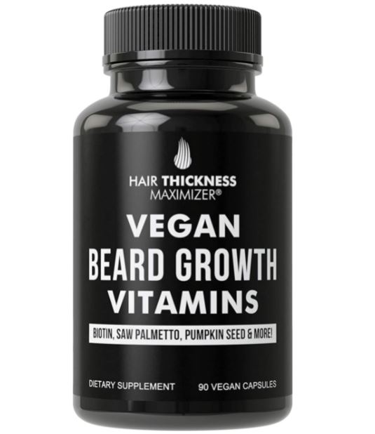 Beard growth supplement: vegan beard vitamins