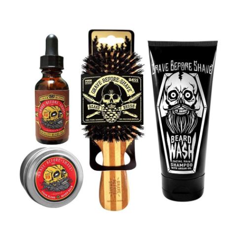 Best beard  care kit: grave before shave beard care pack